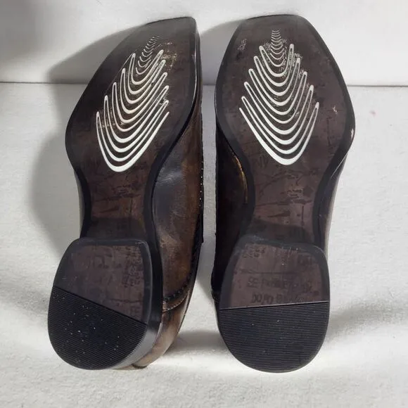 Kenneth Cole Reaction Key Note Men Loafer Shoes Brown Leather Slip On Size 8.5