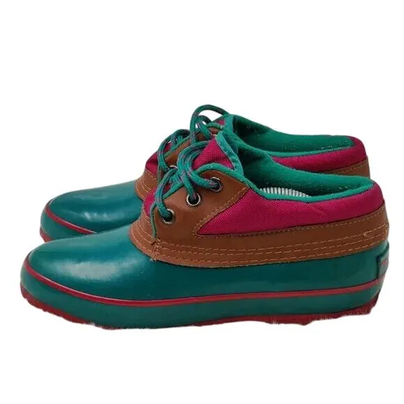 Kestrl Blue Lace Up Rain Shoes Size US 6