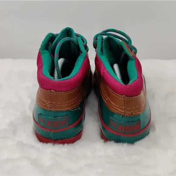 Kestrl Blue Lace Up Rain Shoes Size US 6