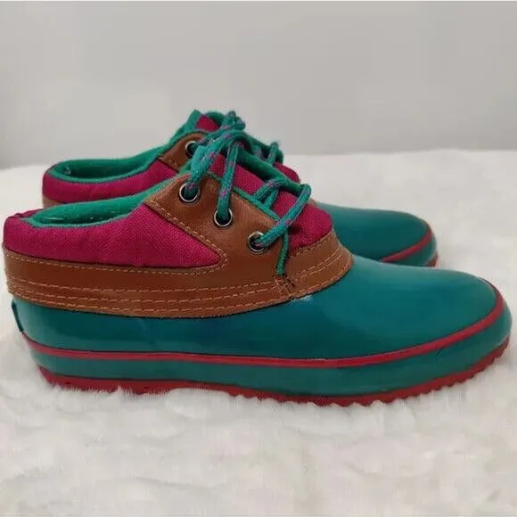 Kestrl Blue Lace Up Rain Shoes Size US 6