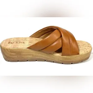 Kork-Ease Faithe Sandals Slides Cross Straps New