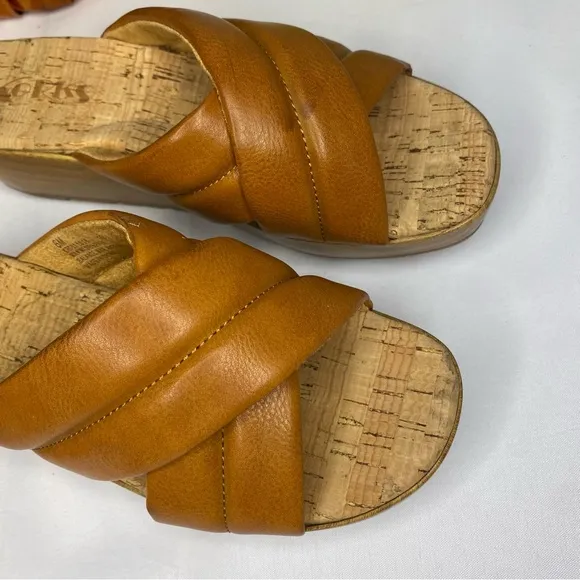 Kork-Ease Faithe Sandals Slides Cross Straps New