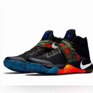 Kyrie 2 Nike Black History Month Shoes Size 10 Mens Basketball Streetwear Multi