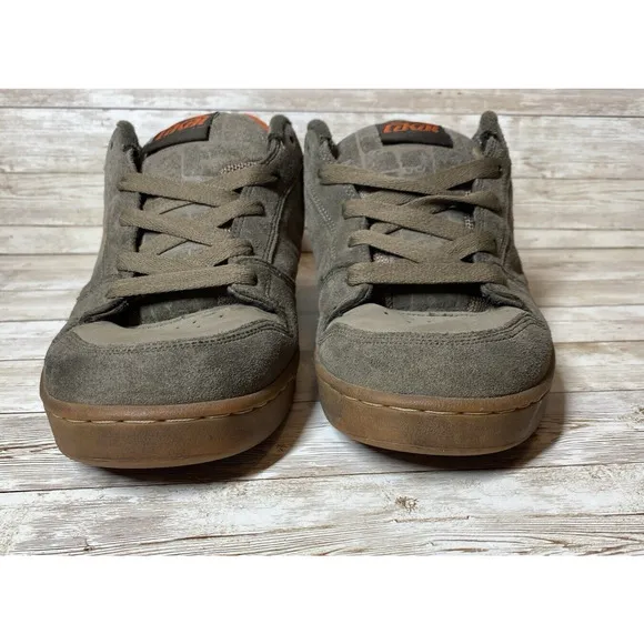 Lakai MJ Skater Shoes Mens 11 Green Orange Chunky Fat Tongue Sk8ter VTG