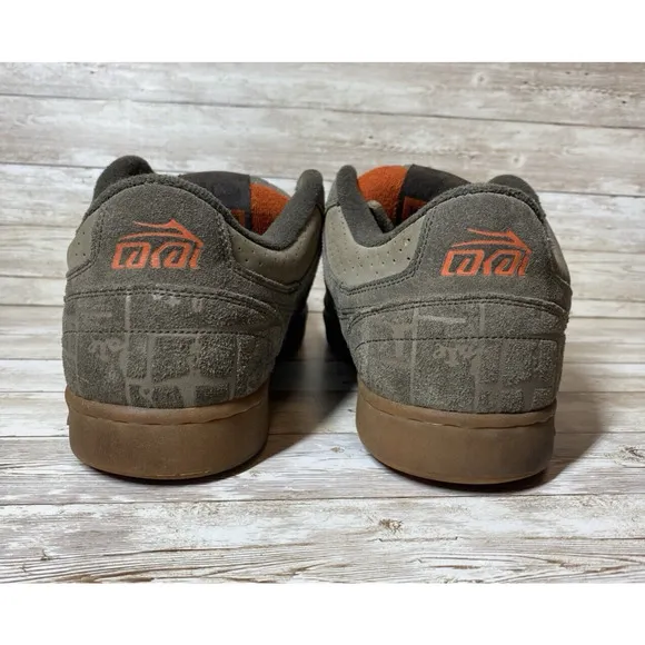 Lakai MJ Skater Shoes Mens 11 Green Orange Chunky Fat Tongue Sk8ter VTG