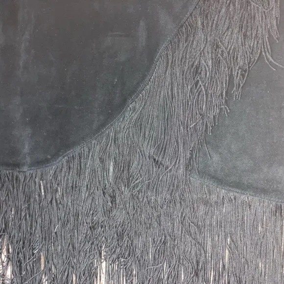 Leather Fringe Skirt