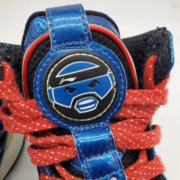 Li Ning Shoes Men 11 Baron Davis Blue And Red Basketball ABAE037-2