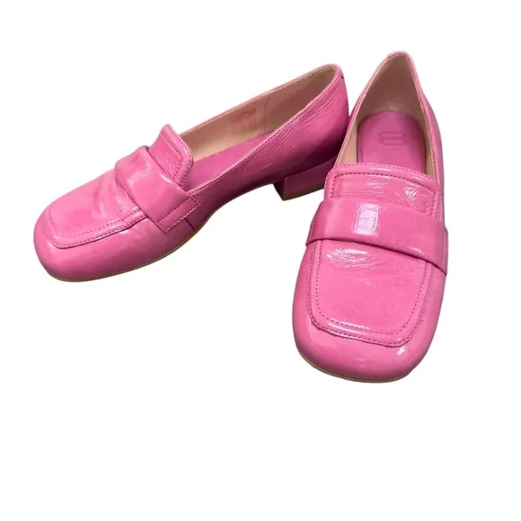 Like New 8 by YOOX Square Toe Pink Women's Loafers Size 38