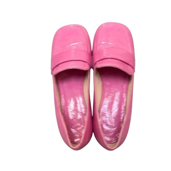 Like New 8 by YOOX Square Toe Pink Women's Loafers Size 38