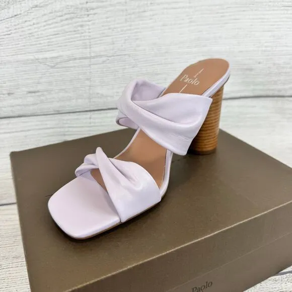 Linea Paolo Women's Lavender Imani Spring Heeled Sandals Size 8.5