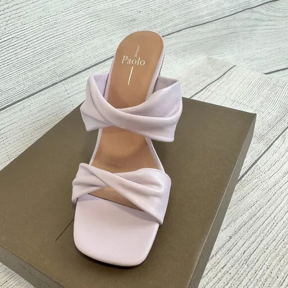 Linea Paolo Women's Lavender Imani Spring Heeled Sandals Size 8.5