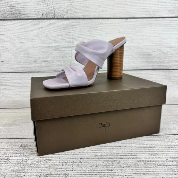 Linea Paolo Women's Lavender Imani Spring Heeled Sandals Size 8.5