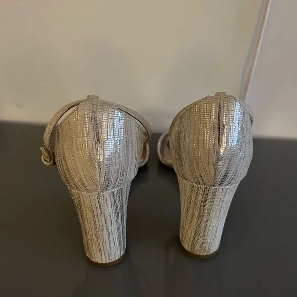 L.K. Bennett Silver Sandals in Size 41