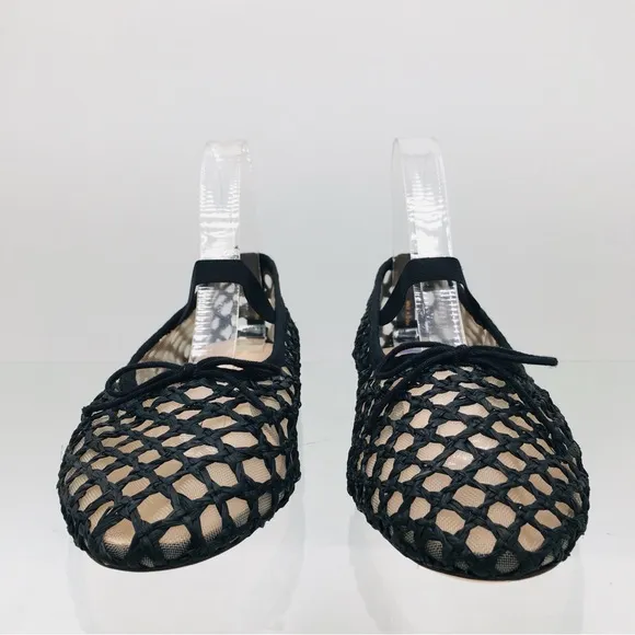 Loeffler Randall Black Crochet Ballet Flat Women’s Size 7 B