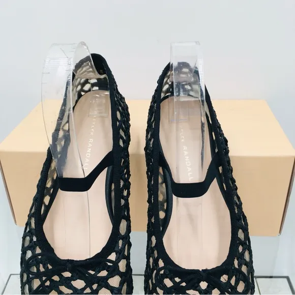Loeffler Randall Black Crochet Ballet Flat Women’s Size 7 B