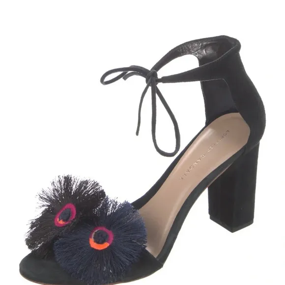 Loeffler Randall suede floral print sandals