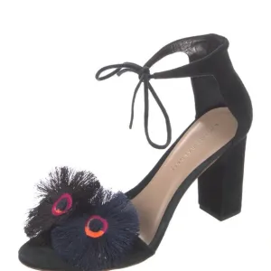 Loeffler Randall suede floral print sandals