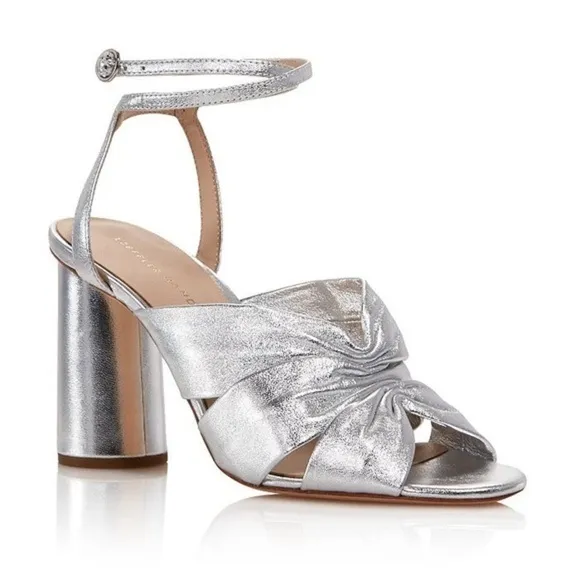 Loeffler Randall Women's Tatiana Metallic Leather Sandals