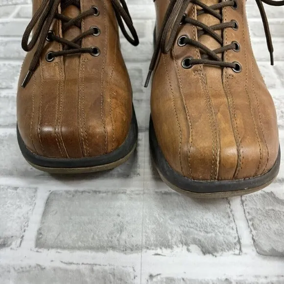 London Underground Adler Men’s 10.5 Brown Leather Lace Up Oxford Shoes Vintage