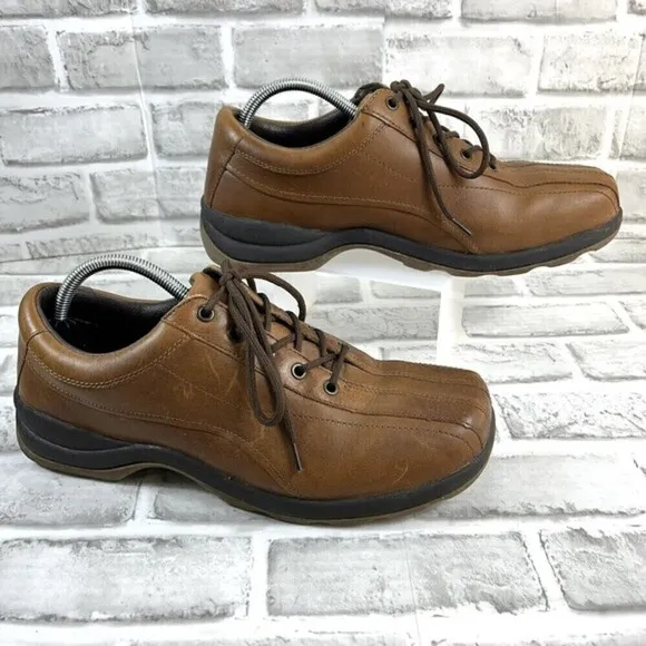 London Underground Adler Men’s 10.5 Brown Leather Lace Up Oxford Shoes Vintage