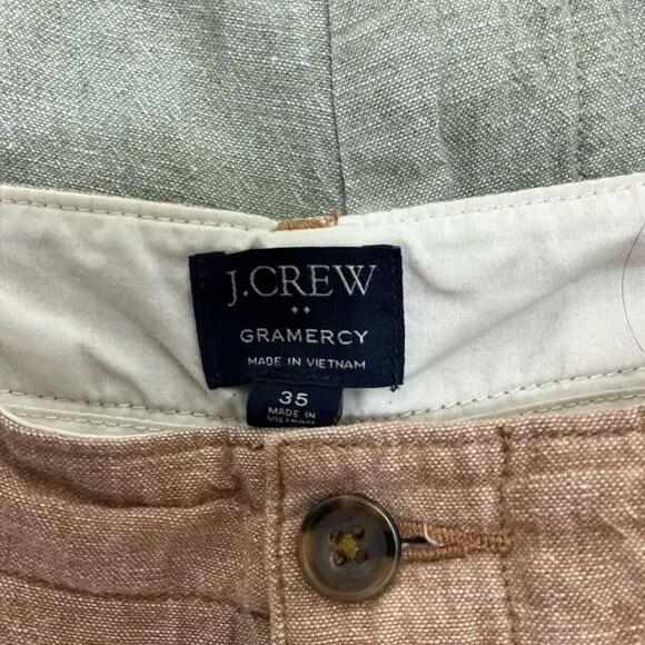 Lot of 2 J. CREW Gramercy Linen Blend Shorts