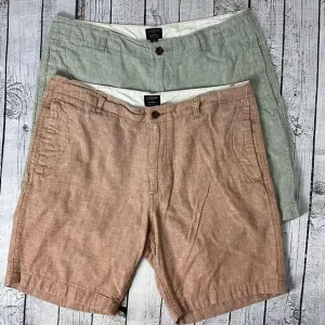 Lot of 2 J. CREW Gramercy Linen Blend Shorts