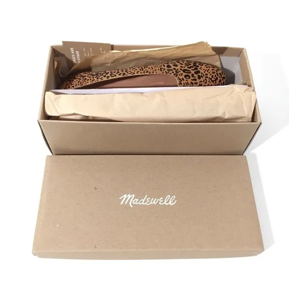 Madewell Corey Square Toe Leopard Flats 7