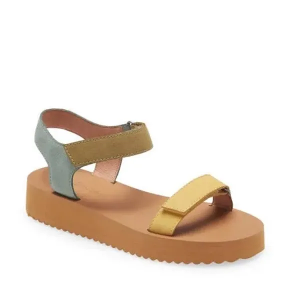 Madewell Maggie Sandal in Colorblock