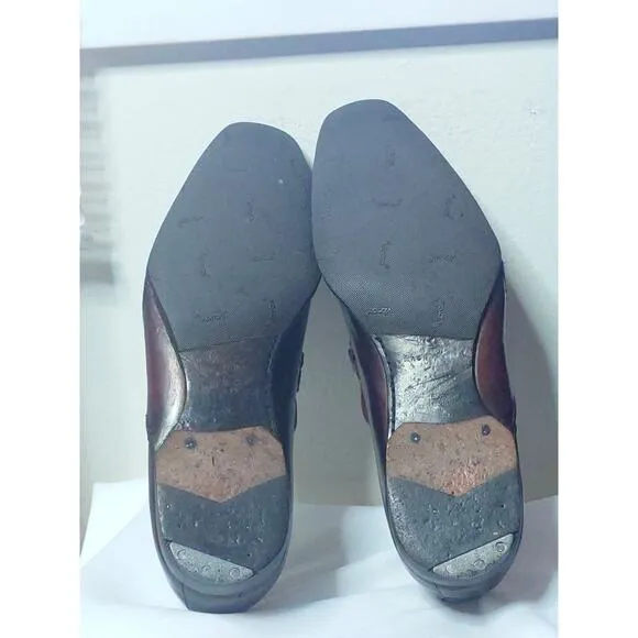 Magnanni Horsebit Dress Shoe Loafers Mens Size 11.5 M Chili Red