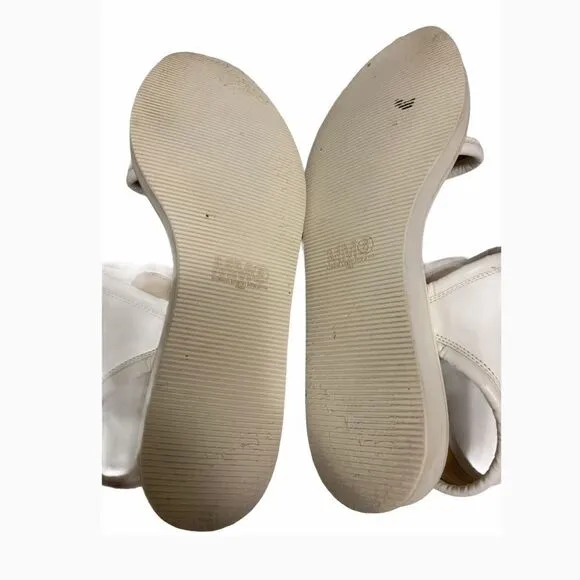 Maison Margiela MM6 White Leather Future Sandals