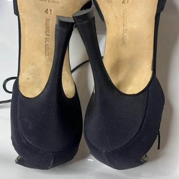 Manolo Blahnik Black Women's Heels