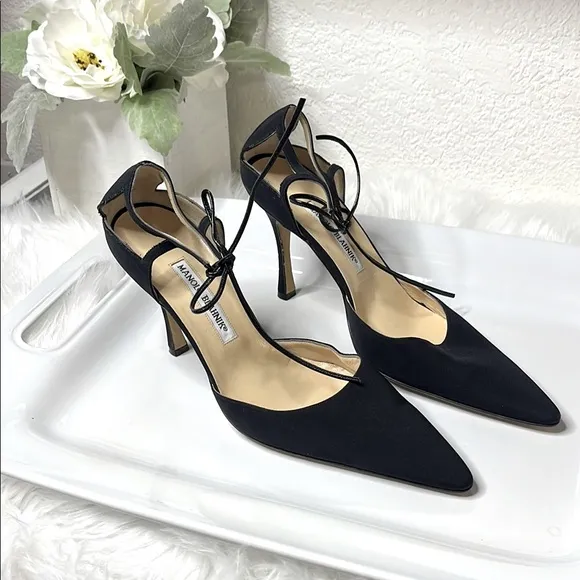 Manolo Blahnik Black Women's Heels