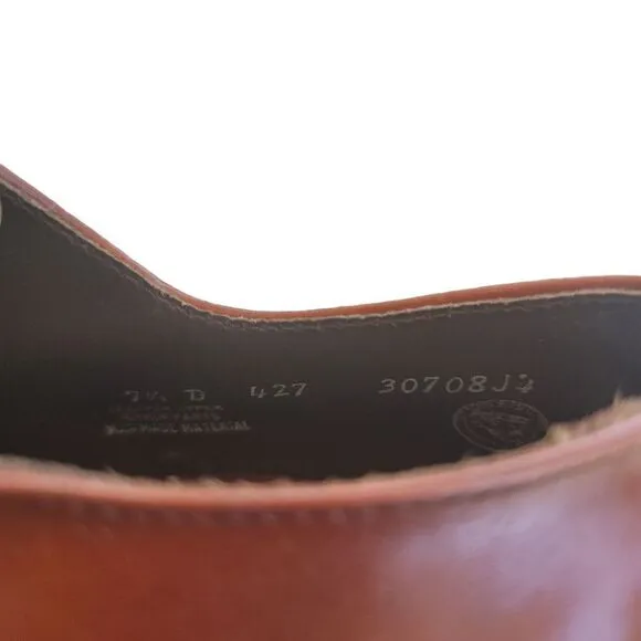 Mason Brown Leather Men's Vintage Size 7 Dress Shoes