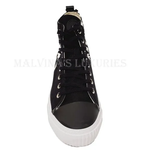 McQ ALEXANDER McQUEEN SNEAKERS SWALLOW BLACK HIGH TOP SHOES
