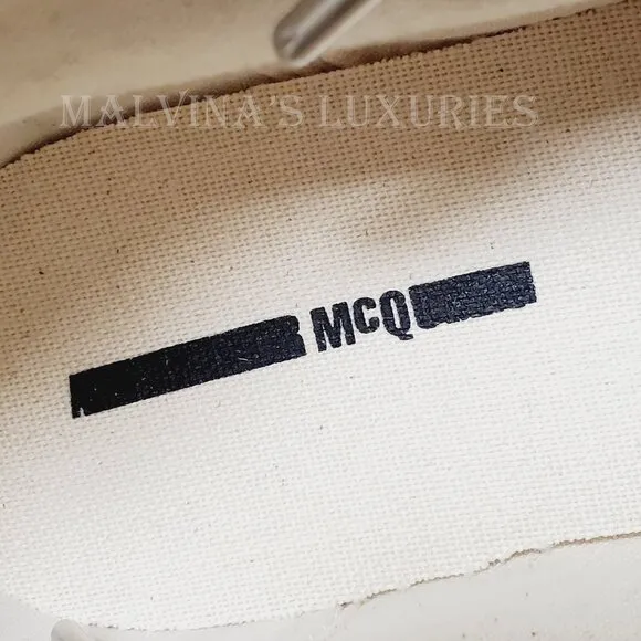 McQ ALEXANDER McQUEEN SNEAKERS SWALLOW BLACK HIGH TOP SHOES