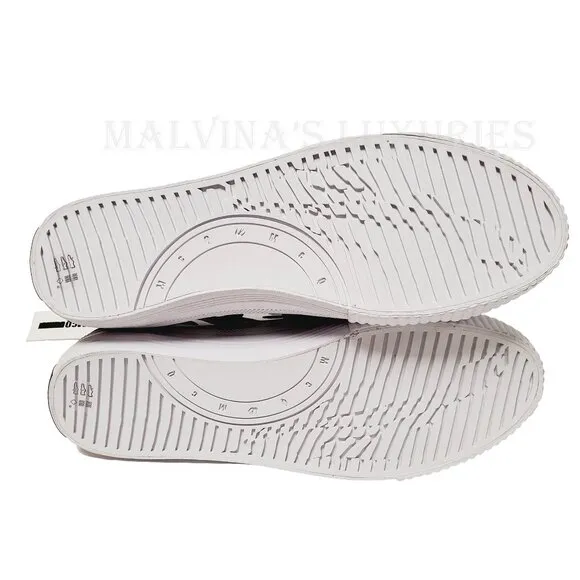 McQ ALEXANDER McQUEEN SNEAKERS SWALLOW BLACK HIGH TOP SHOES
