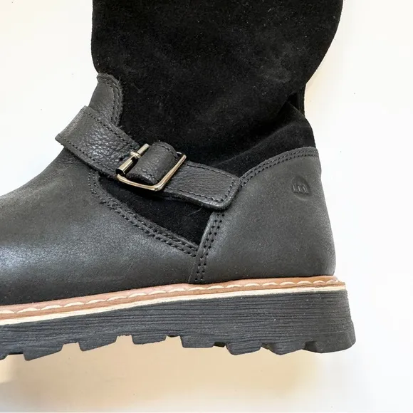 Melania Made in Italy genuine leather little girls winter fur boot NEW