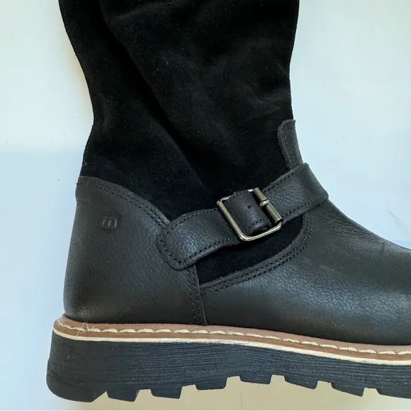 Melania Made in Italy genuine leather little girls winter fur boot NEW