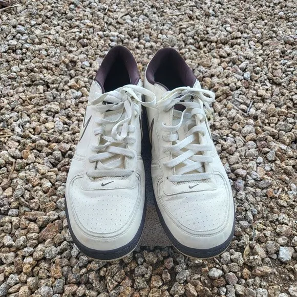 Men's 2008 Nike Air Indee Cream and‎ Brown Sneaker Shoes 318488-115 Size 13