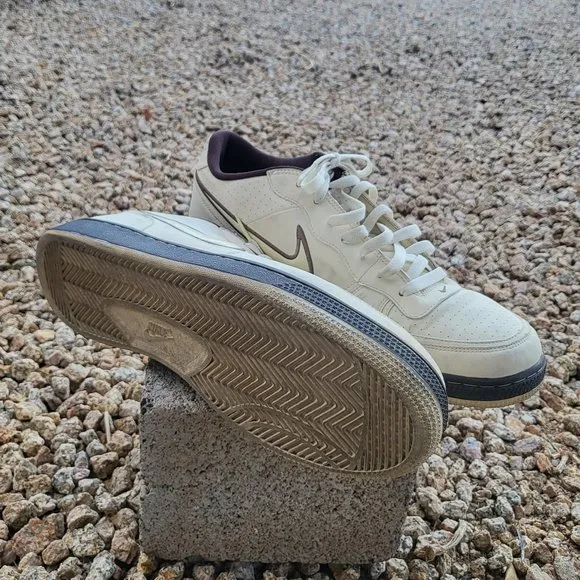 Men's 2008 Nike Air Indee Cream and‎ Brown Sneaker Shoes 318488-115 Size 13