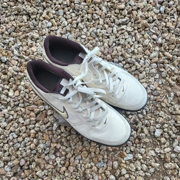 Men's 2008 Nike Air Indee Cream and‎ Brown Sneaker Shoes 318488-115 Size 13