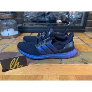 Mens 8 Adidas Ultraboost 5.0 DNA “Black Metallic Blue” Athletic Running Shoes GY