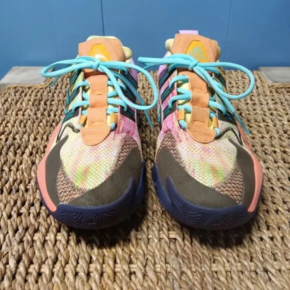 Mens Adidas Pharrell Williams Crazy byW 2.0 Yellow Tint Chalk Coral Trace Purple