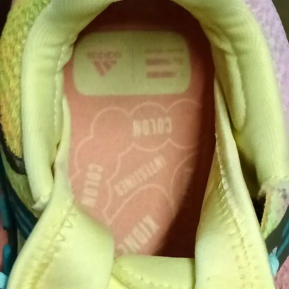 Mens Adidas Pharrell Williams Crazy byW 2.0 Yellow Tint Chalk Coral Trace Purple