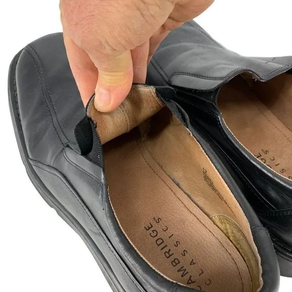 Mens Cambridge Classics Black Loafers 12 Bobby Leather 3862