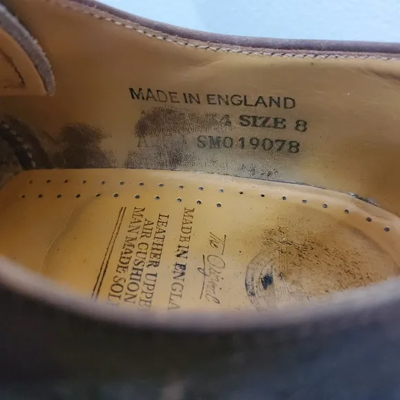 Mens Dr.Martens 1461 Made In England Commander Oxford Shoes Size 8