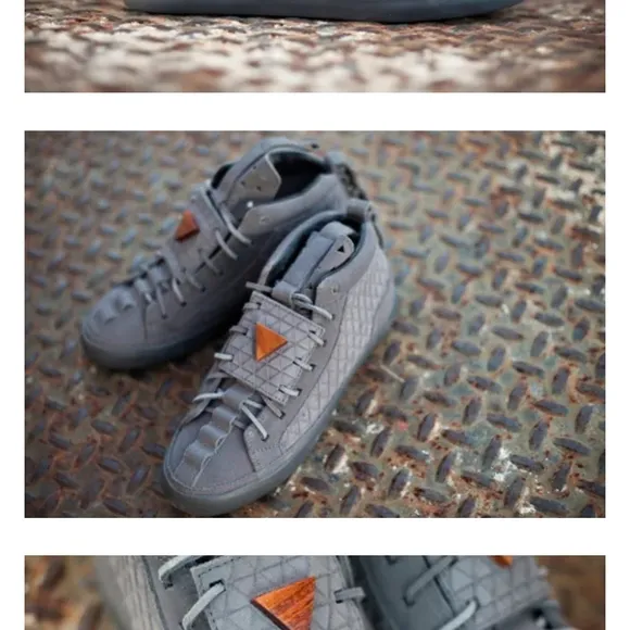 Men's Grey Patrick Mohr High-Top Sneakers