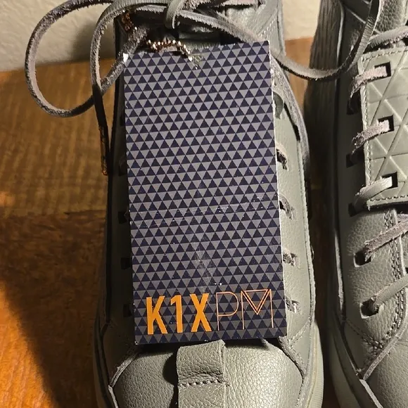 Men's Grey Patrick Mohr High-Top Sneakers