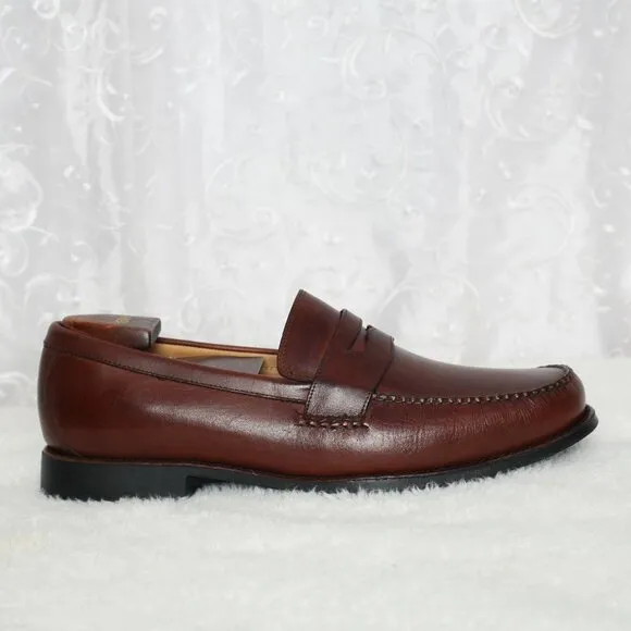 Men's Johnston &amp; Murphy Brown Leather Slip-On Loafer Shoes