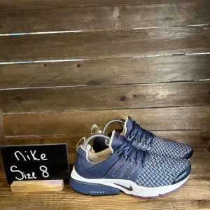 Mens Nike Presto 2002 Rare Vintage Navy Blue Woven Running Sneakers Shoes Size 8